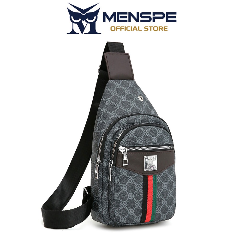 MENSPE กระเป๋าคาดหน้าอก  Fashion Cross-Body Bag Waterproof Shoulder Bag Sports Bag Large Capacity Casual Bag