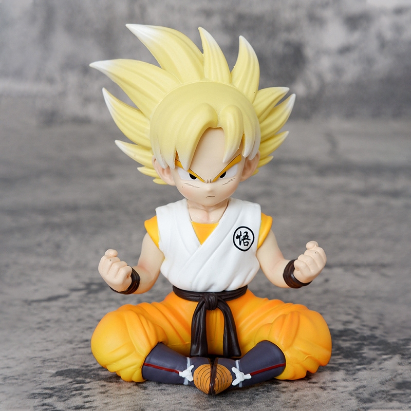 11 ซม.Dragon Ball Z Son Goku ในวัยเด็กนั่งตําแหน่งอะนิเมะรูปรูปปั้นแฟนคอลเลกชันเดสก์ท็อปตกแต่งเครื่องประดับของเล่นของขวัญ ราคา ถูกที่สุด ดีลบีเคเค แกลเลอรีภาพที่ 3