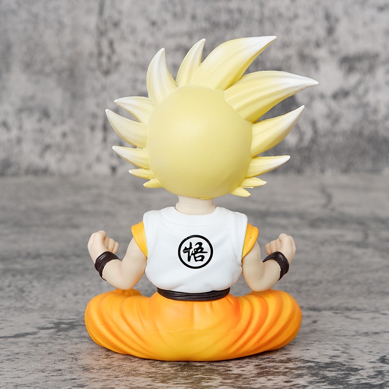 11 ซม.Dragon Ball Z Son Goku ในวัยเด็กนั่งตําแหน่งอะนิเมะรูปรูปปั้นแฟนคอลเลกชันเดสก์ท็อปตกแต่งเครื่องประดับของเล่นของขวัญ ราคา ถูกที่สุด ดีลบีเคเค แกลเลอรีภาพที่ 2