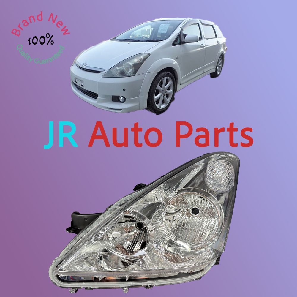 (ใหม่) Toyota Wish 2004 ไฟหน้า/เปลี่ยน/ ไม่มี HID