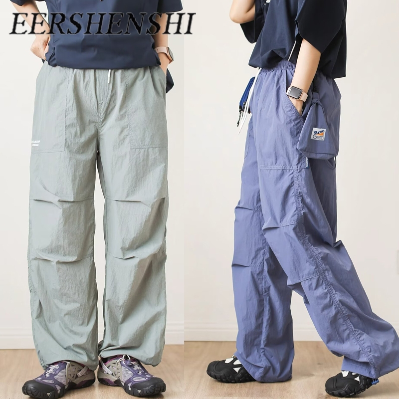 EERSHENSHI กลางแจ้ง Breathable ตรงกางเกง Quick-Drying Workwear Mountaineering Paratrooper กางเกงกันน้ําผู้ชายและผู้หญิงฤดูร้อน