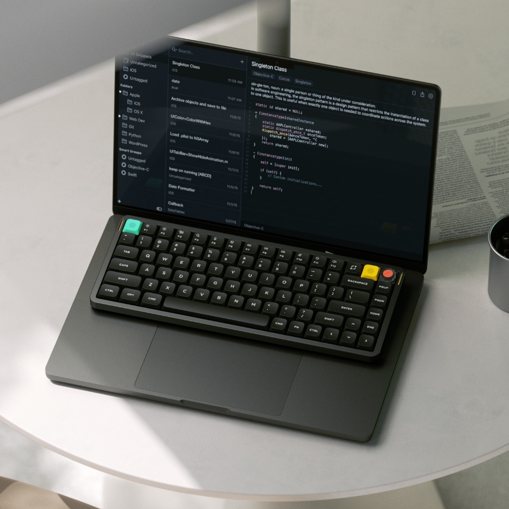 Nuphy Air75 V3 คีย์บอร์ดไร้สายแบบถอดเปลี่ยนได้ร้อน, 84 คีย์คีย์บอร์ดโปรไฟล์ต่ําแบบกําหนดเอง 75% พร้อมลูกบิด, RGB Backlit, ติดตั้งปะเก็น, รองรับบลูทูธ/2.4GHz/USB-C, - รูปที่ 5