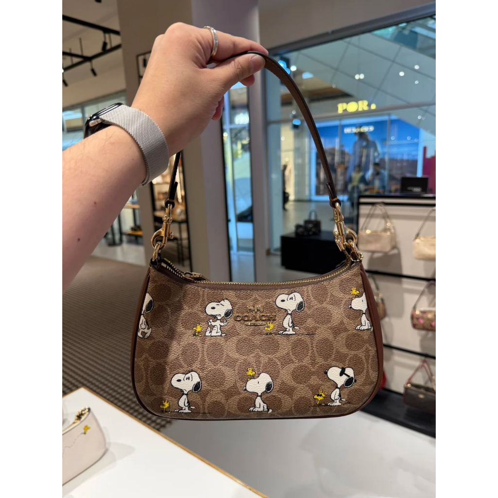 Mahjong Bag Snoopy Snoopy Snoopy Ladies One-Shoulder Messenger Handbag Anime Fun Design แฟชั่นอินเทร
