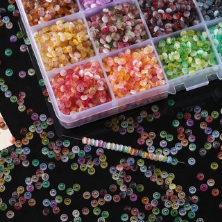 ลูกปัดแบน 2x4mm ลูกปัดแก้วตาแมว 100 ชิ้น ลูกคิด สร้อยข้อมือ DIY เครื่องประดับ แฟชั่น ของแต่งตัว