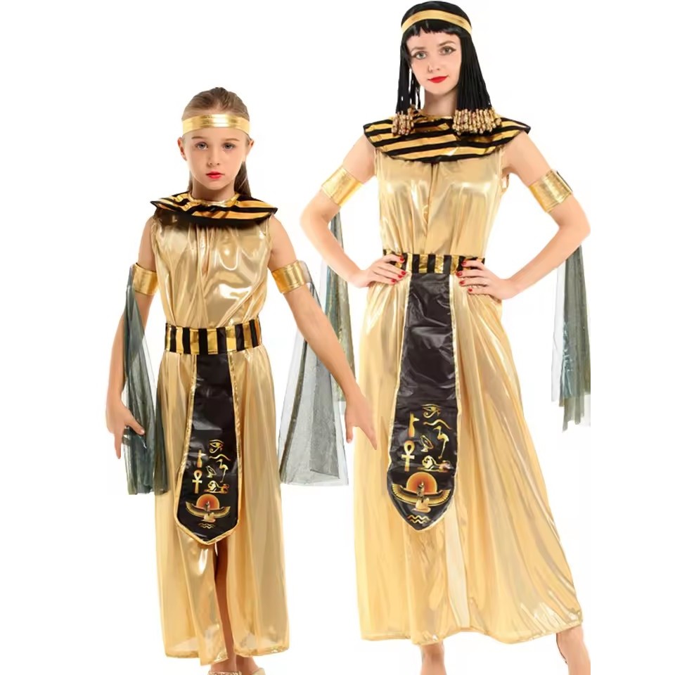 Khufu พีระมิด Cleopatra อียิปต์เครื่องแต่งกายเจ้าหญิงโบราณอียิปต์ฟาโรห์ Hatshepsut คอสเพลย์ Masquerade ฮาโลวีนผู้ใหญ่หญิง Royal แฟนซีชุด
