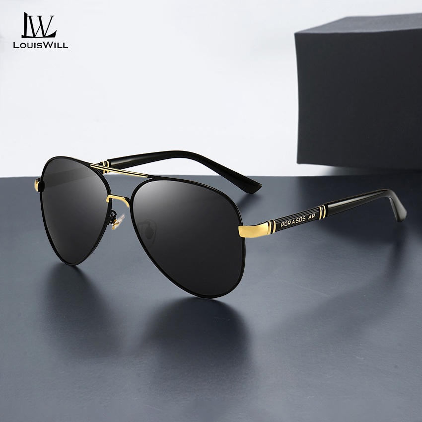 LouisWill แว่นกันแดดผู้ชาย แว่นตาแฟชั่นผู้ชาย แว่นตาผู้ชาย Men Sunglasses
