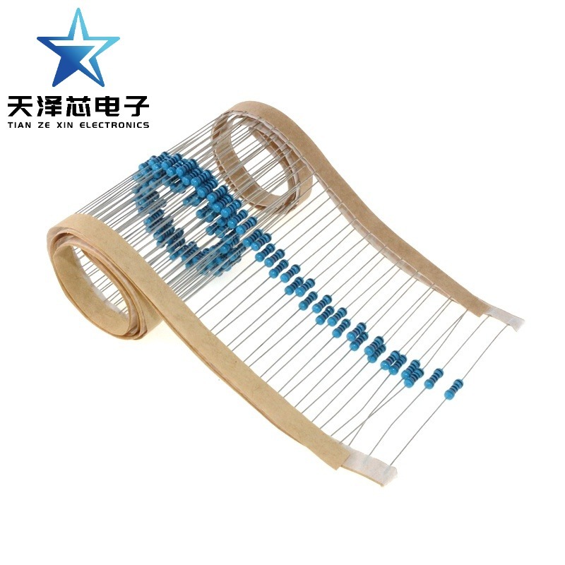 1/4W 1/2W 1W 2W 3W 5W โลหะฟิล์ม Resistor Component 1% ห้าสีแหวน 0.1Ohm 0.15R 0.18R 0.22R 0.24R 0.27R