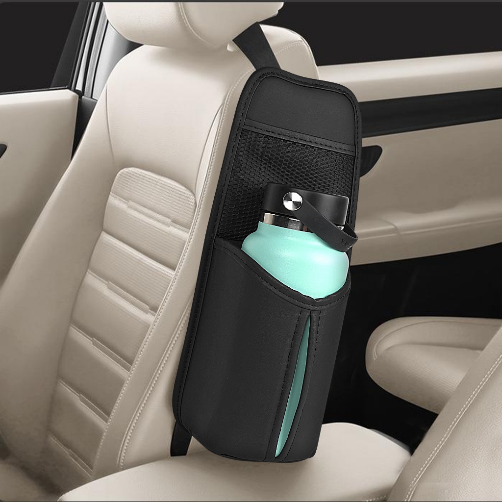 ที่เก็บน้ําด้านข้างเบาะรถยนต์เข้ากันได้กับ Yeti Rambler 30oz/36oz, Hydro Flask 32oz/40oz - กระเป๋าแข