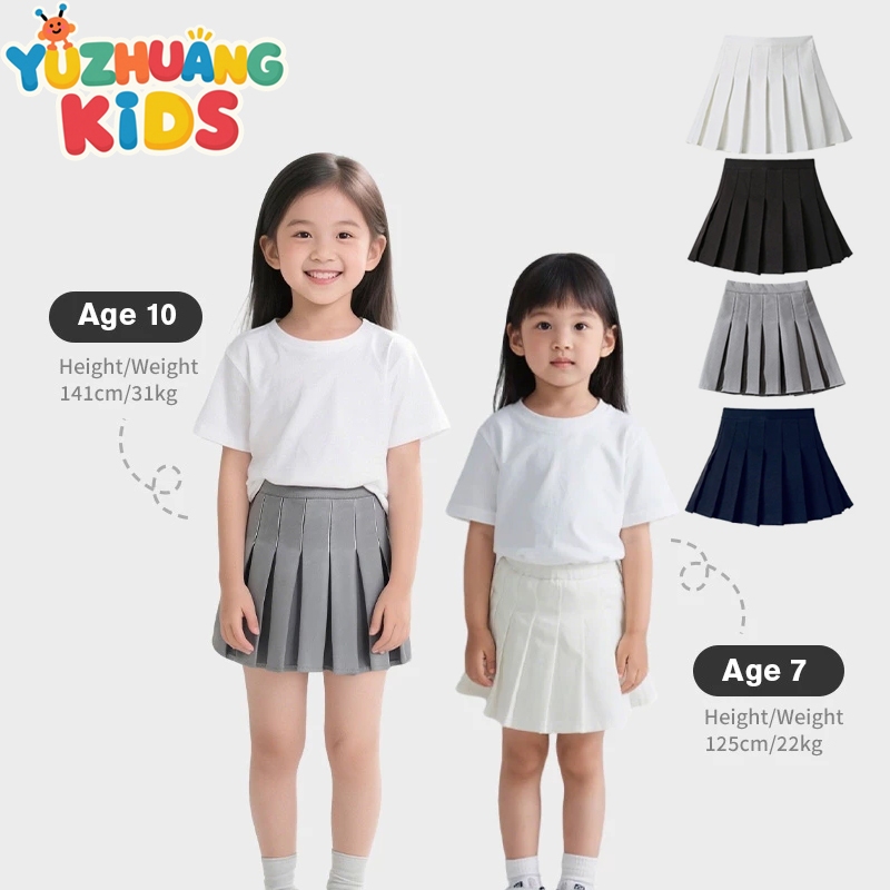 [กรุงเทพฯ จัดส่ง]4-12ปี สาวสีทึบ เจเค กระโปรงจีบกับกางเกงนิรภัยในตัว