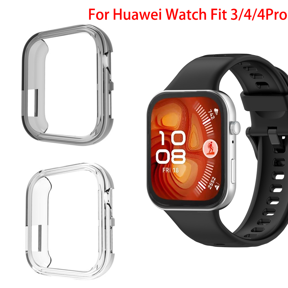 สําหรับ Huawei Watch Fit4/Fit3/Fit4 Pro Soft TPU ซิลิโคนสําหรับ Huawei Smartwatch Fit 4 3 กรอบกันชนค