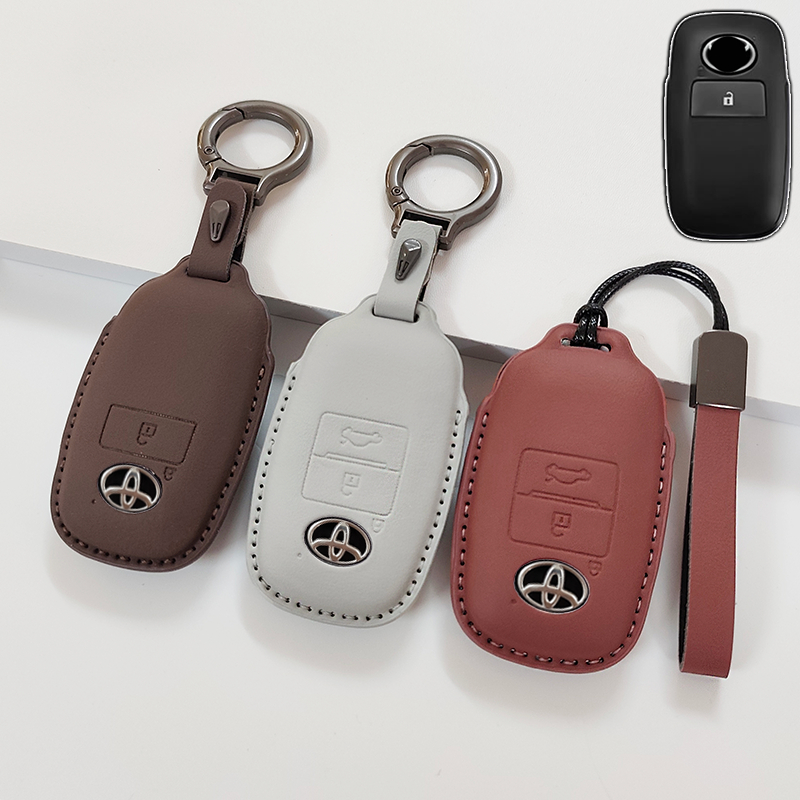 สําหรับ Toyota Vios Yaris cross 2023 Vios G Vios E Raize Veloz wigo 2022-2025 สมาร์ทรีโมทรถ Key Case Key Fob Shell พวงกุญแจรถอุปกรณ์เสริม