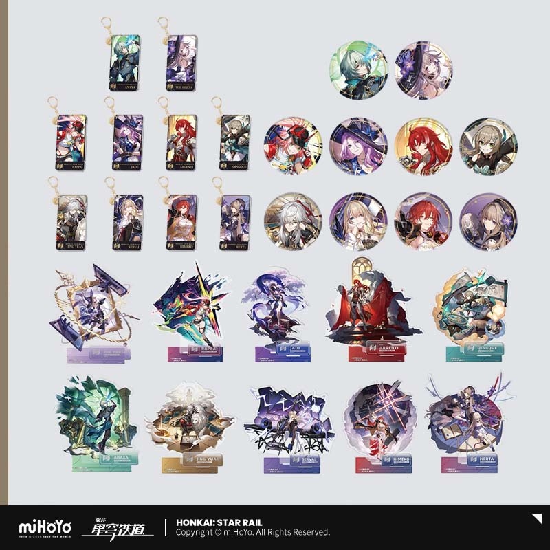 Sunsyea Honkai Star Rail สินค้าอย่างเป็นทางการ miHoYo เดิมแท้ Erudition Path อะคริลิคจี้ Badge Herta