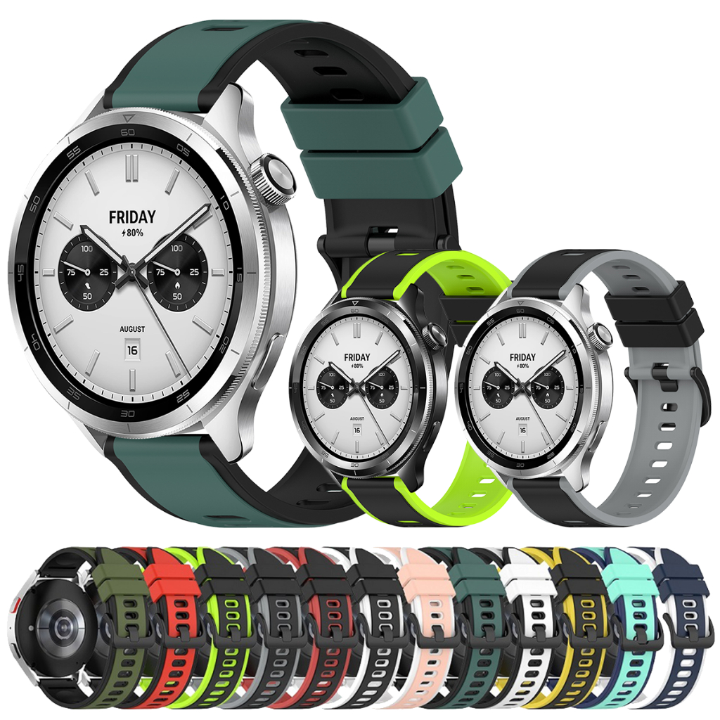 สําหรับ Xiaomi นาฬิกา S4 S3 S2 S1 สายคล้องคอซิลิโคนกีฬานาฬิกาเปลี่ยนสีสําหรับ Realme นาฬิกา 3 2 S 2/