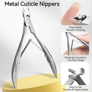 BORN PRETTY Cuticle Nippers เล็บหนังกําพร้ากรรไกร Clippers Trimmer Dead Skin Remover Pedicure เครื่องตัดสแตนเลสเครื่องมือ