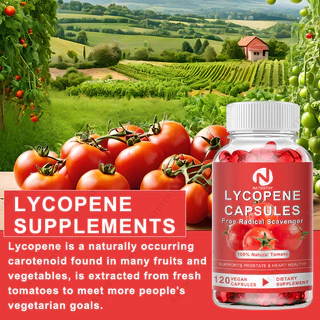 Lycopene Capsules Free Radical Scavenger 60 มก. สําหรับสารต้านอนุมูลอิสระ หัวใจ ผิว ภูมิคุ้มกัน สุขภาพ