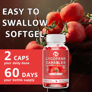 Lycopene Capsules Free Radical Scavenger 60 มก. สําหรับสารต้านอนุมูลอิสระ หัวใจ ผิว ภูมิคุ้มกัน สุขภาพ