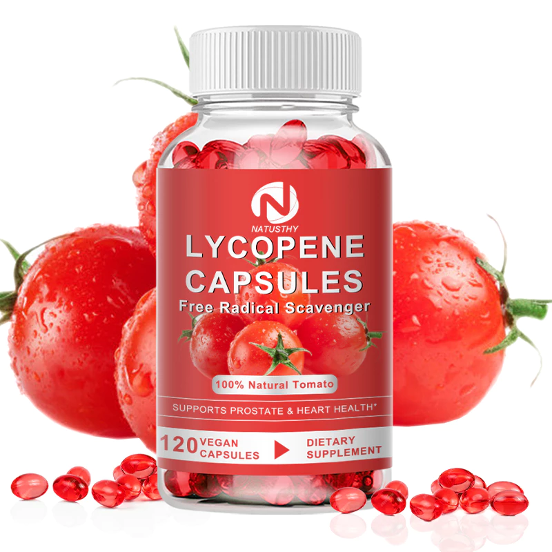 Lycopene Capsules Free Radical Scavenger 60 มก. สําหรับสารต้านอนุมูลอิสระ หัวใจ ผิว ภูมิคุ้มกัน สุขภาพ