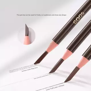 ดินสอเขียนคิ้วกันน้ําสีเครื่องสําอาง Art Microblading Eyebrow Definer Eye แต่งหน้า Non-Fading Hard Lead 12H ติดทนนานธรรมชาติ Smudge-Proof ปากกาคิ้วสําหรับบรรจุ Outlining