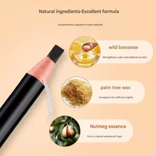 ดินสอเขียนคิ้วกันน้ําสีเครื่องสําอาง Art Microblading Eyebrow Definer Eye แต่งหน้า Non-Fading Hard Lead 12H ติดทนนานธรรมชาติ Smudge-Proof ปากกาคิ้วสําหรับบรรจุ Outlining