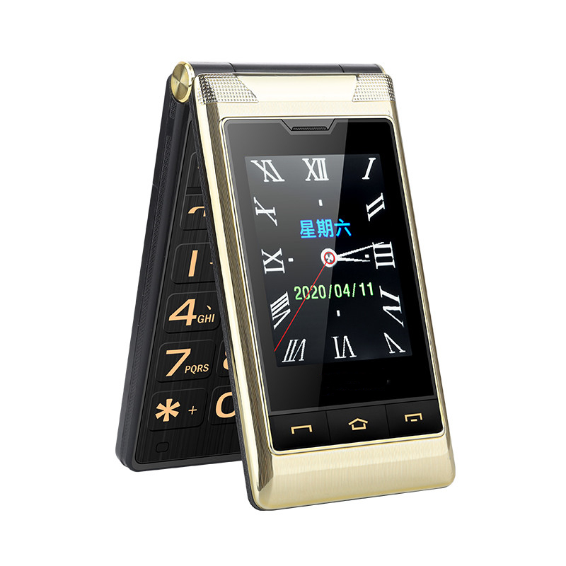 [Sheren] G10 Flip Business Dual Screen โทรศัพท์มือถือผู้สูงอายุ 2G/4G ปุ่มใหญ่ SOS เสียงดัง mobile phone