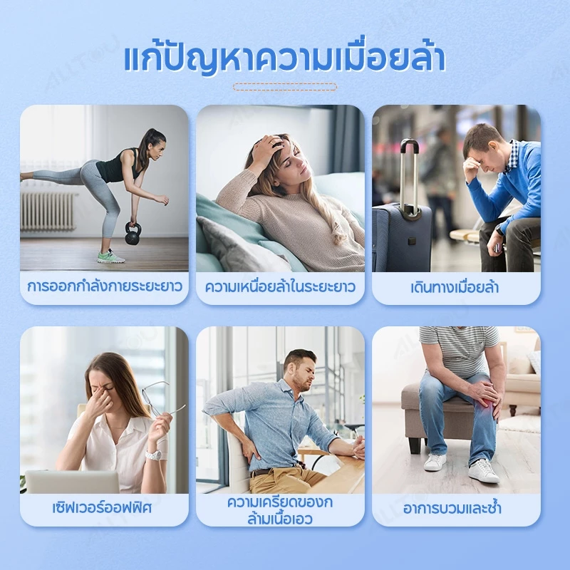 ALLTOU ปืนนวดกล้ามเนื้อ 12 หัว thumbnail 3