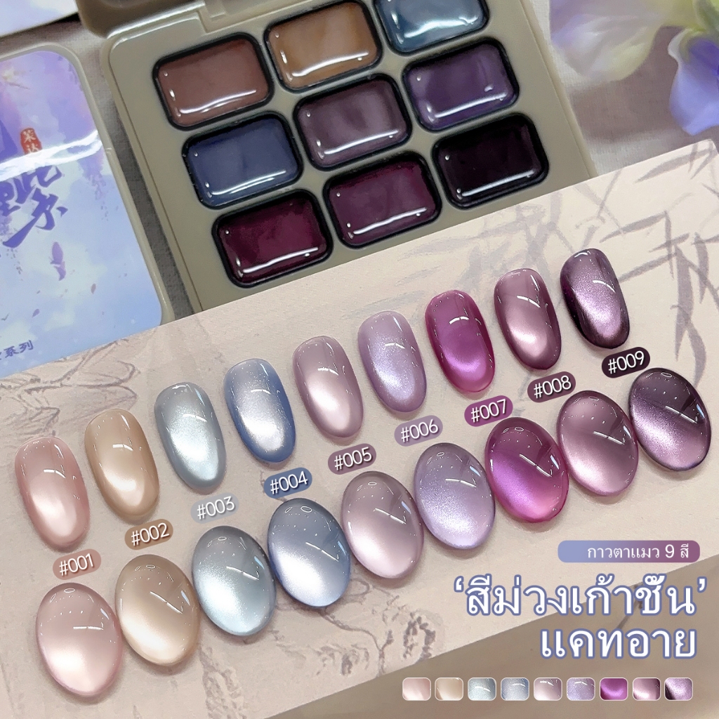 MORDDA ชุดยาทาเล็บเจล สีม่วง Super Gloss มีให้เลือกหลากหลายสีสันสดใส เหมาะสำหรับร้านทำเล็บและโครงการทำเล็บ DIY