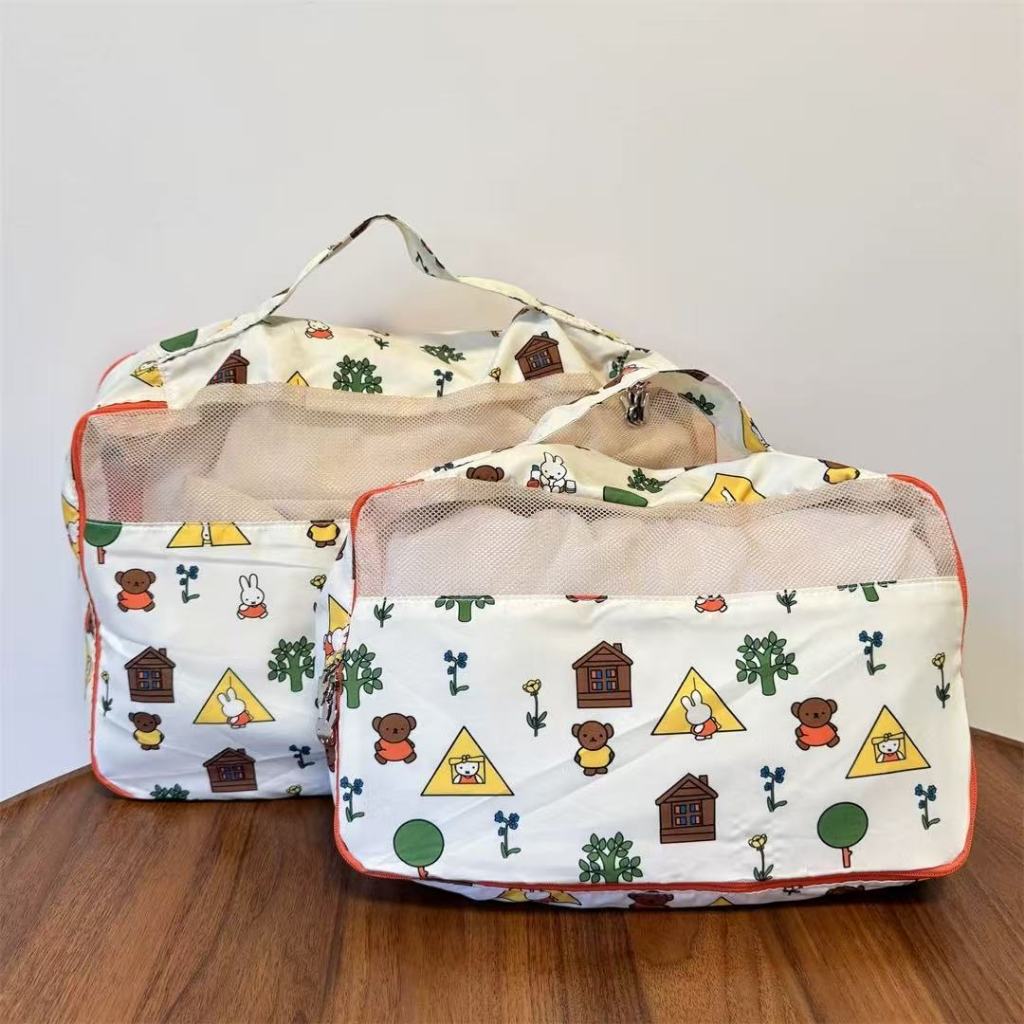 ❤️กระเป๋าเก็บของสําหรับเดินทาง Miffy❤️Miffy กระเป๋าเดินทางพิมพ์ลายสไตล์ญี่ปุ่นการเดินทางเพื่อธุรกิจเ