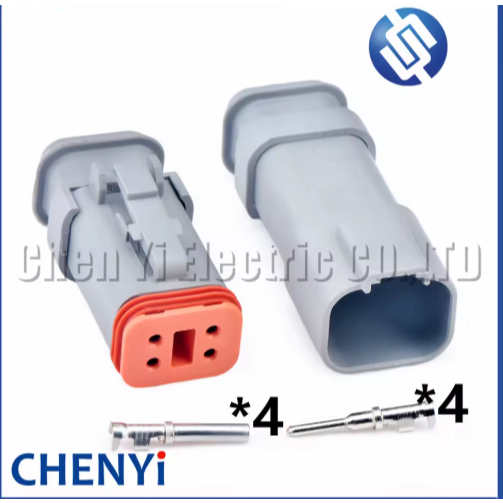 4 Pin Deutsch DT series ยานยนต์กันน้ําเชื่อมต่อสายไฟปลั๊ก DT04-4P-E008 DT06-4S-E008 DT04-4P DT06-4S