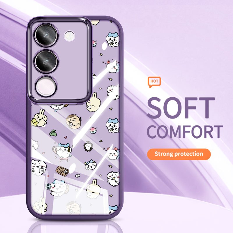 YBD Clearเคสโทรศัพท์สําหรับVivo V29E Y200 5G V27 Pro V27E V29 Pro 5G Ji Yiการ์ตูนเมาส์ซิลิโคนนุ่มแฟช