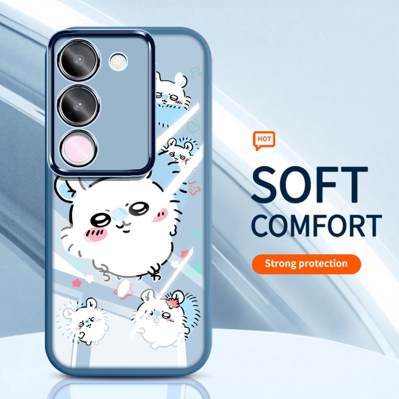 YBD Clearเคสโทรศัพท์สําหรับVivo Y100 Y200E V30 Lite V30SE 4G T3 5G Ji Yiการ์ตูนเมาส์ซิลิโคนนุ่มแฟชั่