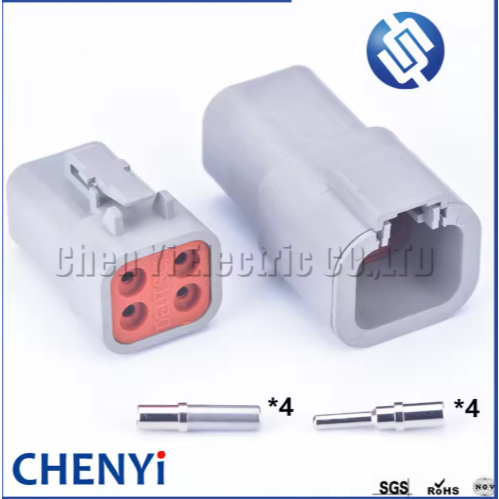 4 Pin DTP series ขั้วต่อยานยนต์ชายและหญิงปลั๊กกันน้ํา DTP06-4S DTP04-4P ตัวเลือกสองประเภทสําหรับ Cum