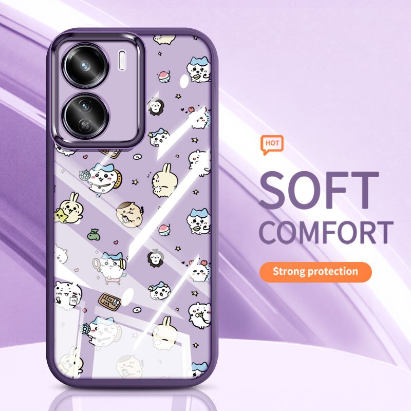 YBD Clearเคสโทรศัพท์สําหรับVivo Y36 Y27 Y27S Y17S Y28 5G Y02S Y16 Y56 5G Ji Yiการ์ตูนเมาส์ซิลิโคนนุ่