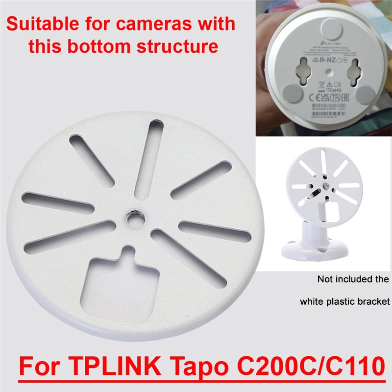 กล้องวิดีโอ Siding/เพดาน/พื้น Mount Bracket สนับสนุน PTZ ฐานปะเก็นโลหะเฉพาะสําหรับ TPLINK Tapo C200C