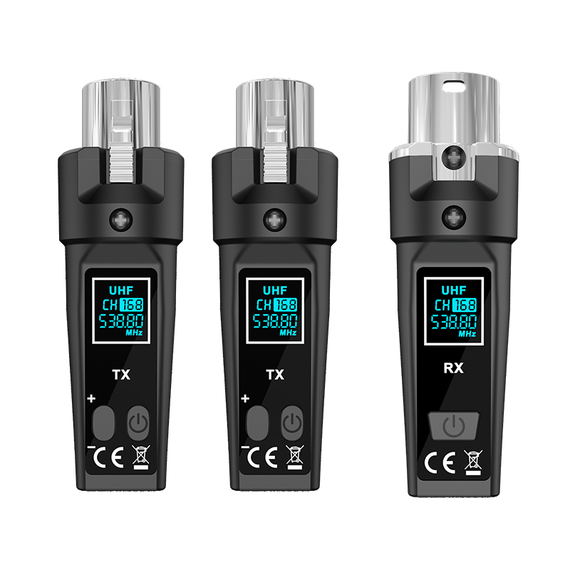 Professional 2.4GHz XLR ระบบไมโครโฟนไร้สายเครื่องส่งสัญญาณและตัวรับสัญญาณสําหรับกีตาร์ Dynamic Mic Audio Mixer ระบบ PA