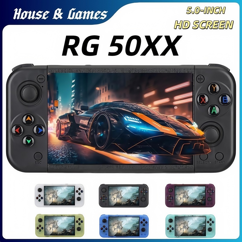 Retro รุ่นแนวนอนมือถือ RG50XX แบบพกพา GBC อาเขต GBA คู่เปิดเครื่อง PSP เกมคอนโซล LINUX ระบบ