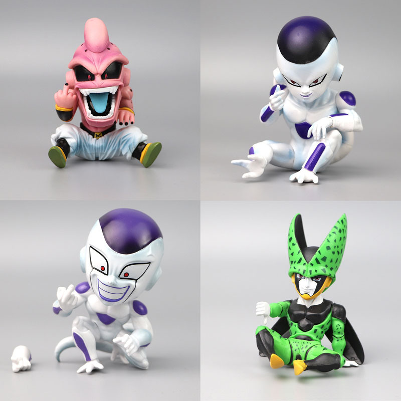 4 รูปแบบ 10 ซม.Dragon Ball Z แนวตั้งกลาง Magic Man Boo Action Figurals รุ่น PVC ของเล่นสะสมตกแต่งอะนิเมะ Figurine