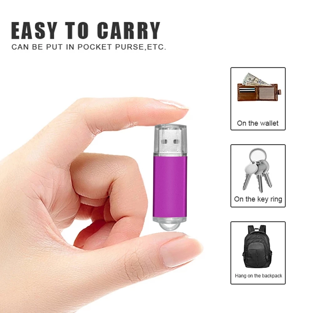 USB 2.0 แฟลชไดรฟ์โลหะ 128GB กันน้ําหน่วยความจําแบบพกพา Stick 64GB ไดรฟ์ปากกา 32GB pendrive 16GB 8GB U Disk 4GB thumbnail 8