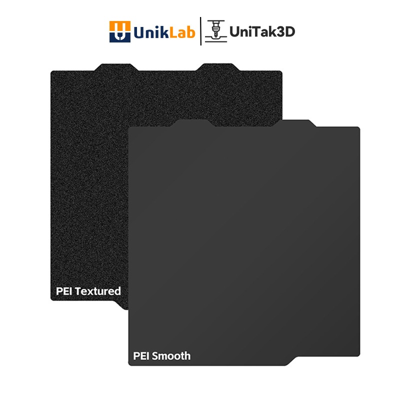 【UniTak】Bamboo Lab 3D Printer PEI Build Plate (184x184mm) -แผ่นเหล็กสปริงยืดหยุ่นพร้อมพื้นผิว PEI เร