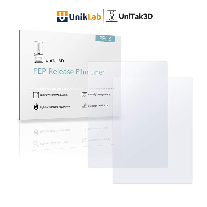【UniTak3D】 3D Printer Photon Mono FEP Film Sheet for ELEGOO Mars 2 Pro/Photon S/SE/Creality LD-022H/