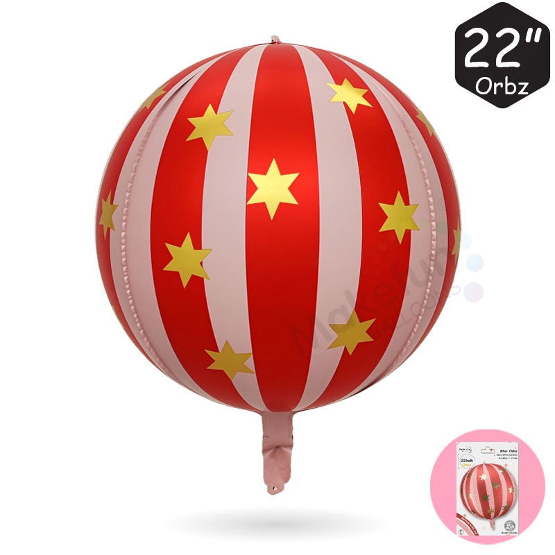 ลูกโป่งดาวลายทางสีแดงและสีขาวลูกโป่งฟอยล์เพทายโลหะ22นิ้ว1ลูกโป่งฟิล์มโพลีเอสเตอร์คาร์นิวัลใช้สําหรับละครวันเกิดคาร์นิวัลปาร์ตี้ตกแ - รูปที่ 4