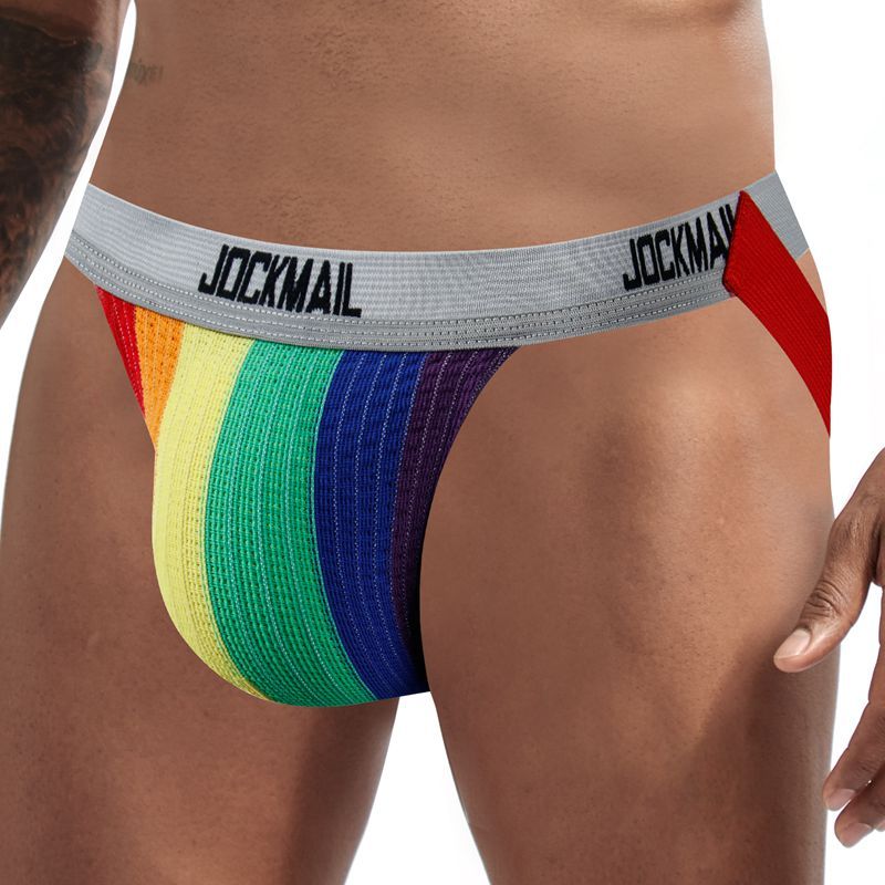 Jockmail ชุดว่ายน้ําผ้าฝ้ายบิกินี่ Gym School Jocks Straps