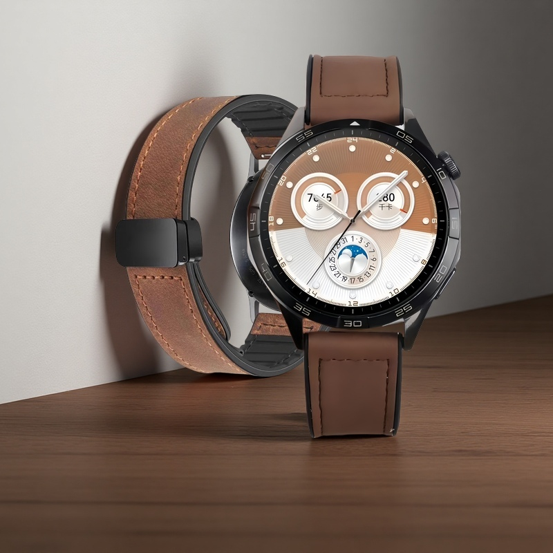 สายรัดสําหรับนาฬิกา ONEPLUS Watch | 2 | 3 สร้อยข้อมือหนังกันน้ําหนังวัวเปลี่ยนสายรัดข้อมือกีฬาสําหรั