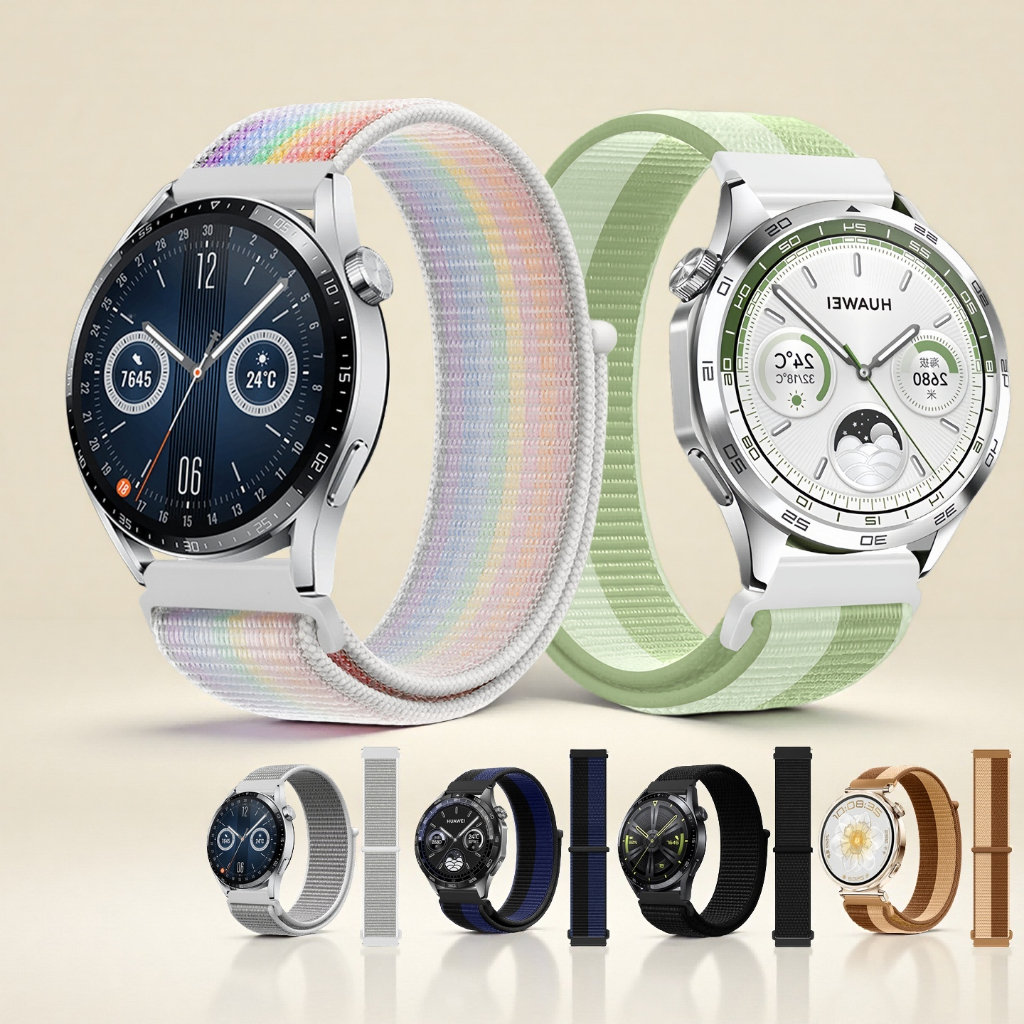 สายรัดสําหรับนาฬิกา ONEPLUS Watch | 2 | 3 สร้อยข้อมือไนลอนกันน้ําแม่เหล็กเปลี่ยนสายรัดข้อมือกีฬาสําห