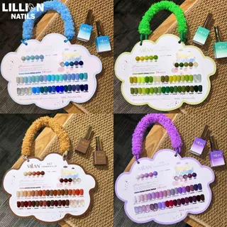 Milan New 18 สีเจลกลิตเตอร์ ยกเซต หลายสี พร้อมชาร์ทสี