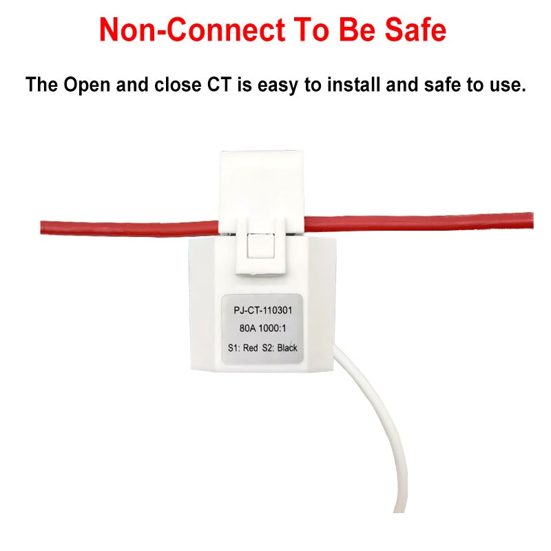 Tuya สมาร์ท 2 ทิศทาง WiFi Energy Meter Bidirection 1/2 ช่อง 80A Clamp App Monitor พลังงานแสงอาทิตย์ผลิตและต่อเนื่องไฟฟ้าสถิติ AC100-240V - รูปที่ 7