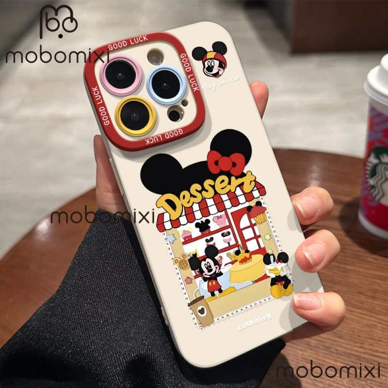 สําหรับOPPO Reno14F Reno14 Pro Reno 13F Reno13 Pro Reno12 F Reno 11F Reno10 Reno8Z Reno7Z Reno8T Reno5 Reno4 Reno6zน่ารักการ์ตูนMickey WindowกันกระแทกTPUเคสโทรศัพท์