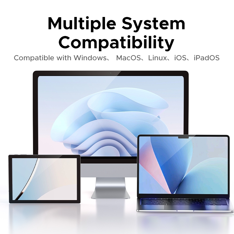 UGREEN 8K60Hz DP + USB C 2 in 1 Out Switch สวิตช์คลิกเดียว Fast DataTransmission Converter สําหรับทีวีแล็ปท็อปพีซีโปรเจคเตอร์ Monitor - รูปที่ 5