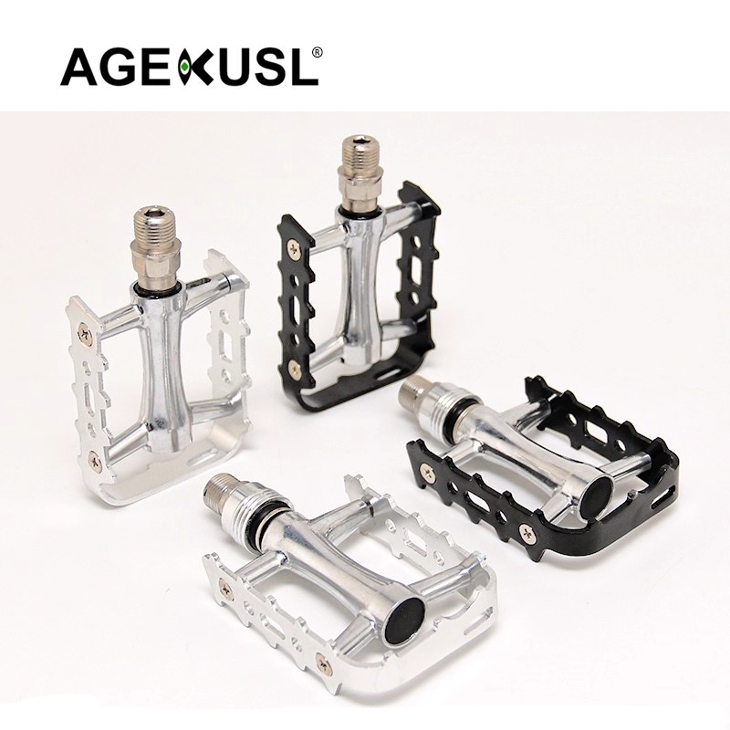 AGEKUSL บันไดจักรยานจักรยานพับซ้ายคู่ Quick Release QR Pedal CNC แกนเหล็ก 3 แบริ่ง