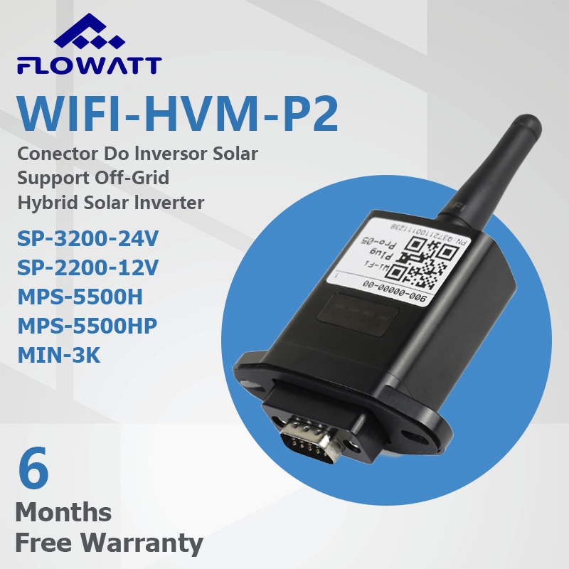 Powmr WIFI-HVM-P2 อุปกรณ์โมดูล WIFI ไร้สายพร้อม RS232 การตรวจสอบระยะไกลสําหรับการควบคุมย้อนกลับ All-in-One Solar Hybrid Inverter พอร์ต WIFI