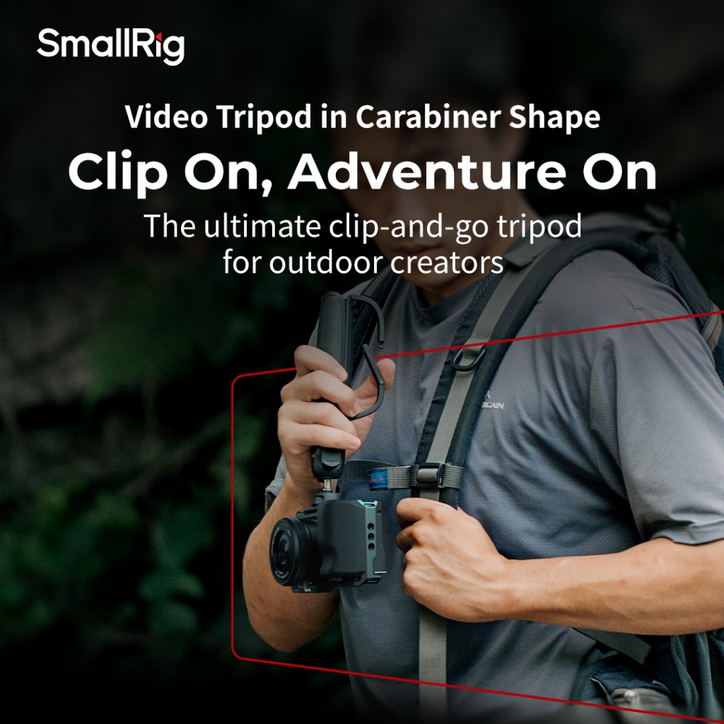SmallRig VT-15 Vlog ขาตั้งกล้อง /VT-07 Action Cam ขาตั้งกล้องในรูปทรงคาราบิเนอร์  #5285B#5568